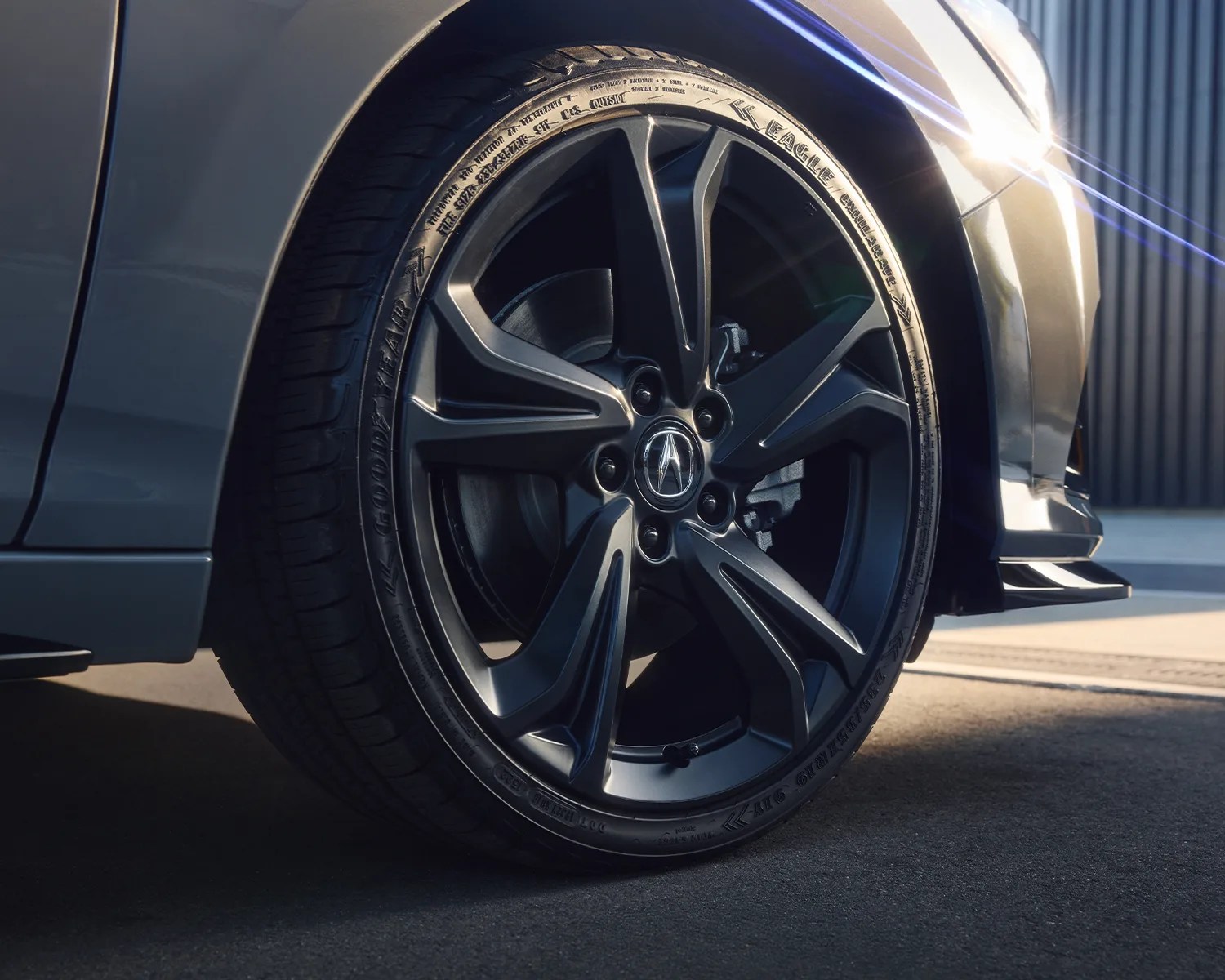 acura integra front right wheel closeup