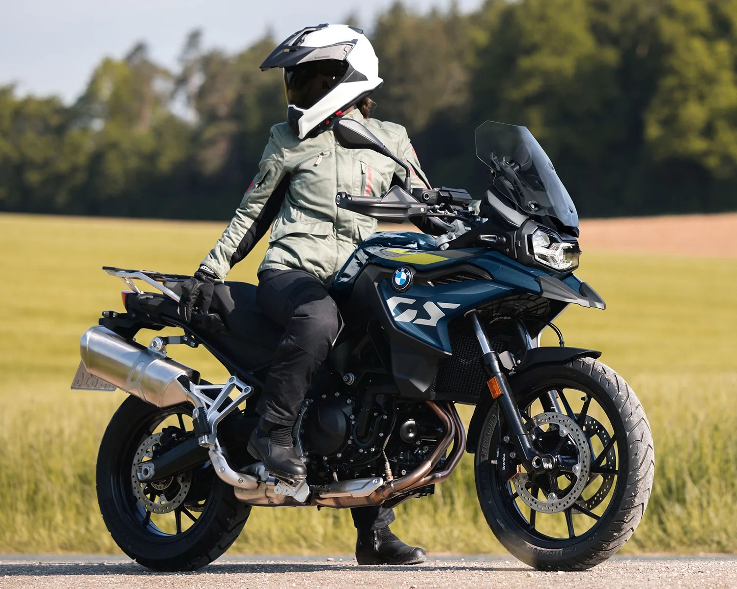 2026 bmw f 800 gs with rider stationary