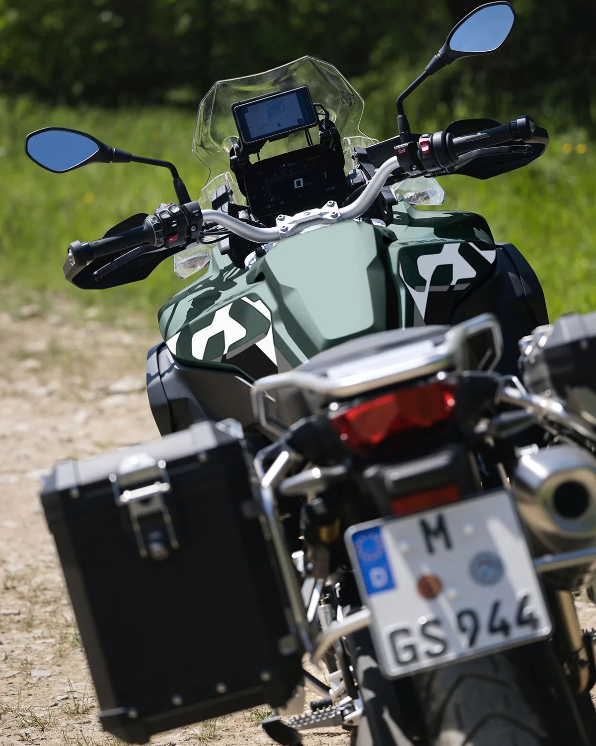 2026 bmw f 900 gs adventure motorcycle rear view
