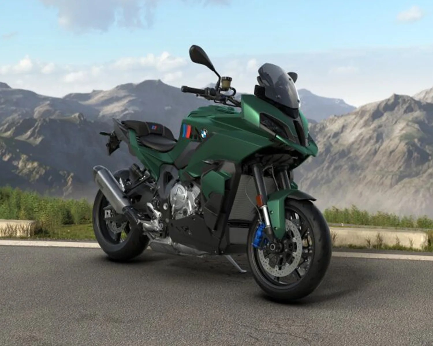 2026 bmw m 1000 xr render mountains