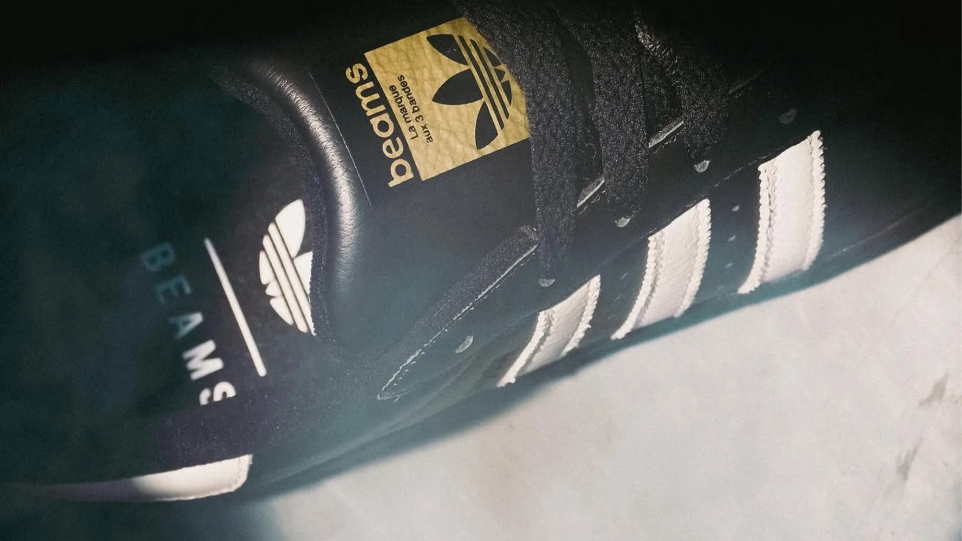 Adidas Originals × Beams Superstar II closeup