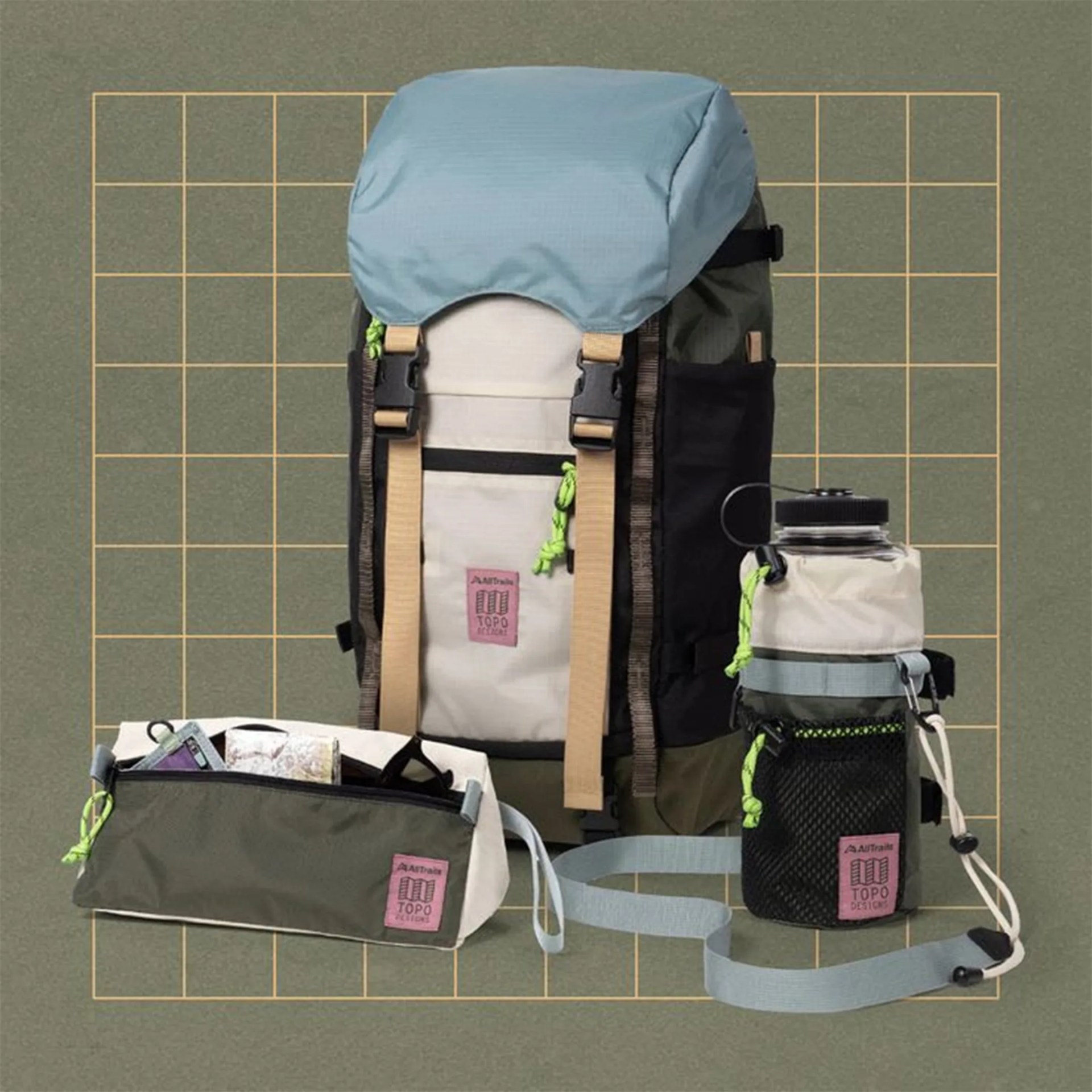 AllTrails x Topo Designs Bag Collection