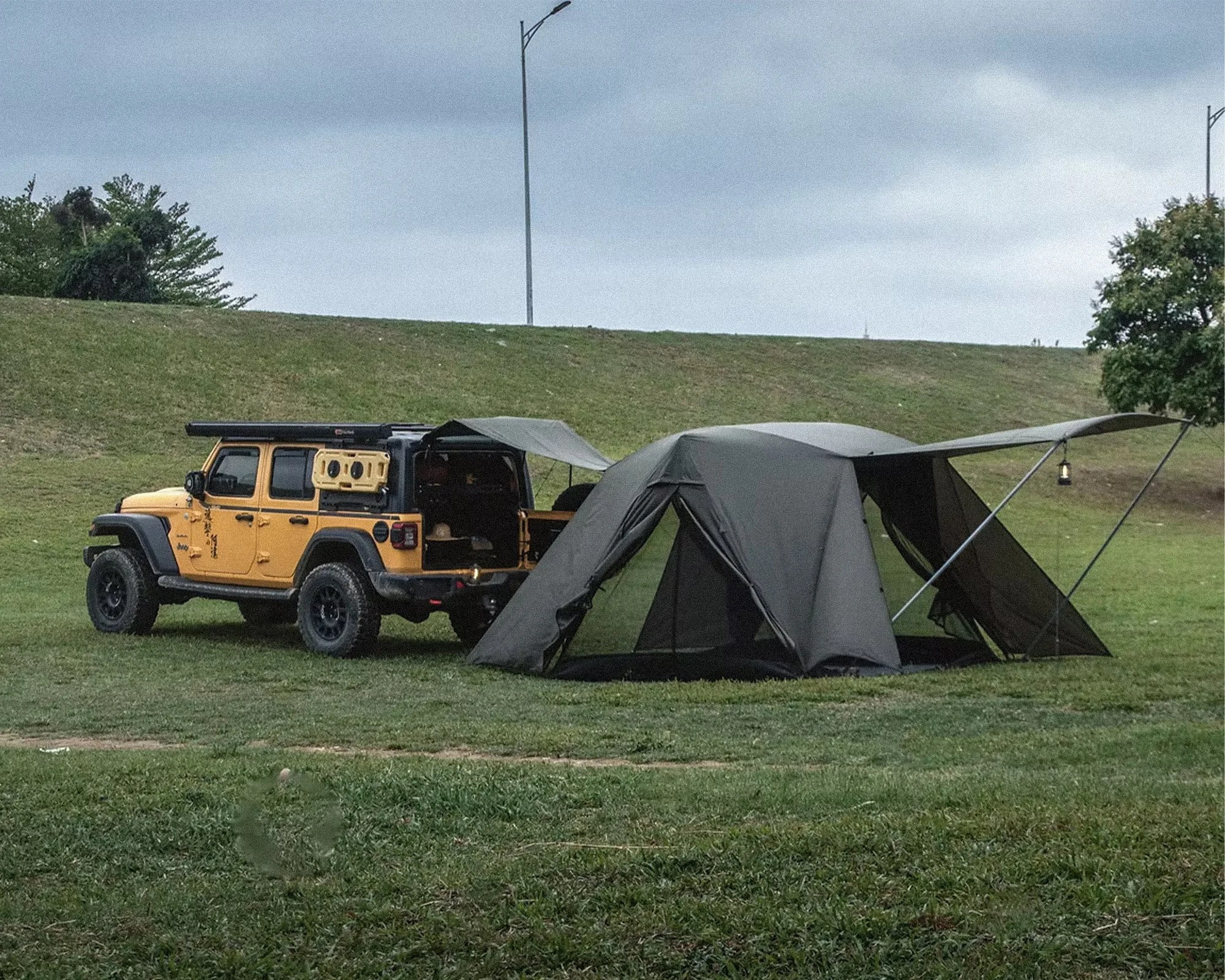 Altara Dual Awning Modular Camping Tent with Jeep
