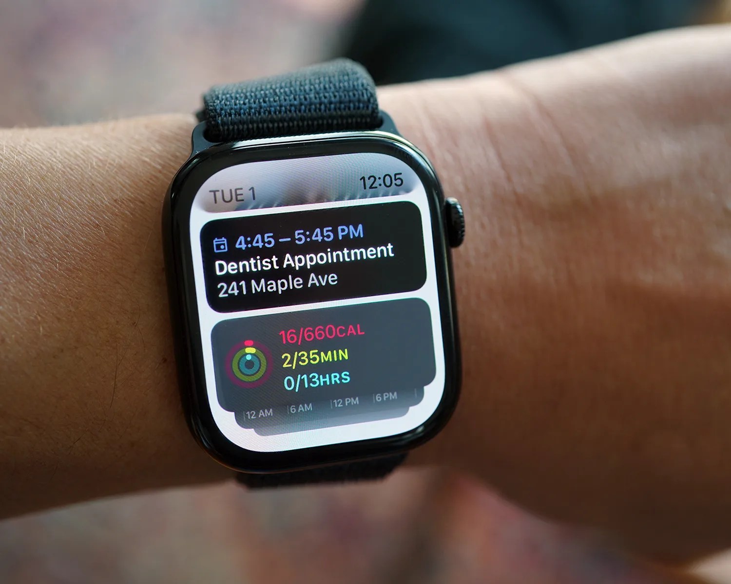 Google Calendar app on Apple Watch
