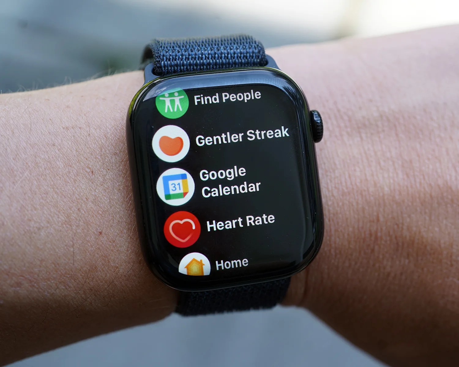 Google Calendar app on Apple Watch