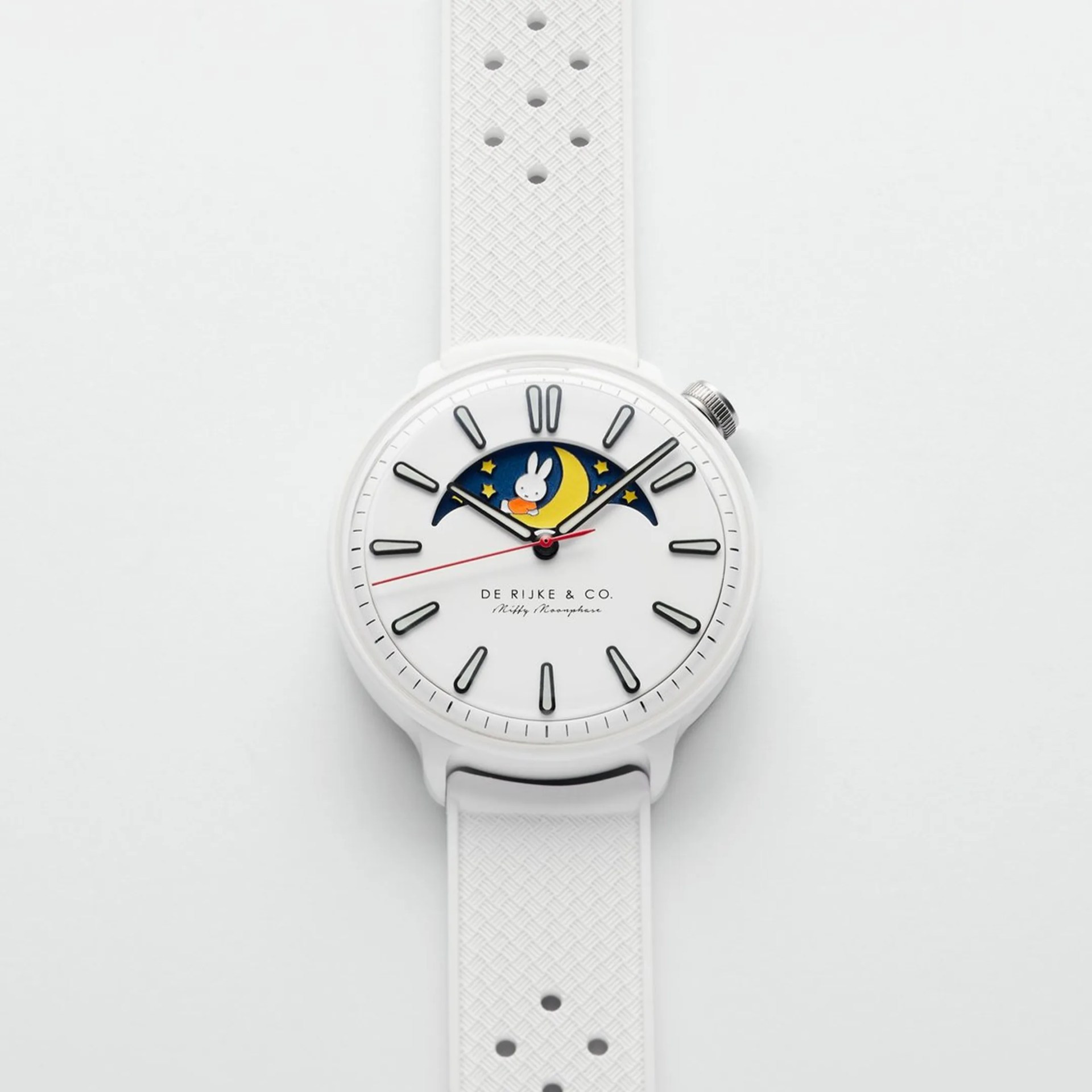De Rijke & Co. Miffy Moonphase Ceramic Watch