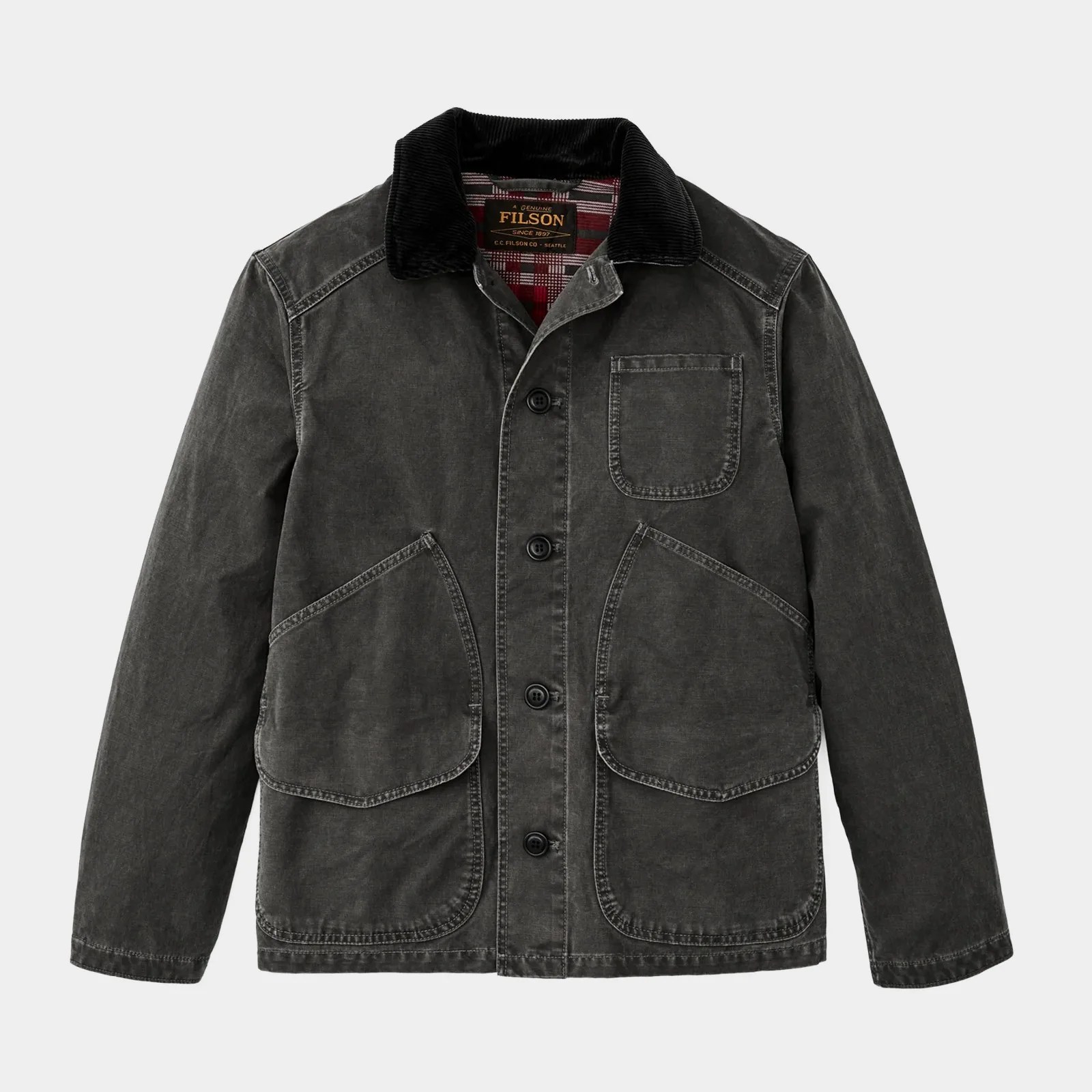 Filson Canvas Outfitter Jacket in peat