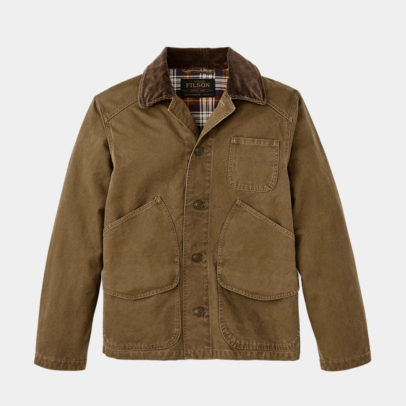 Filson Canvas Outfitter Jacket in Kangaroo