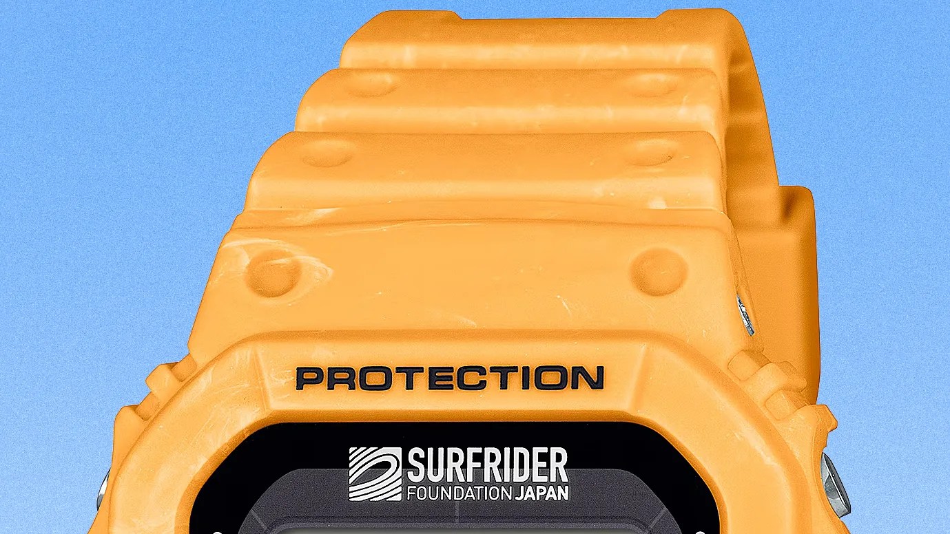 a yellow G-Shock