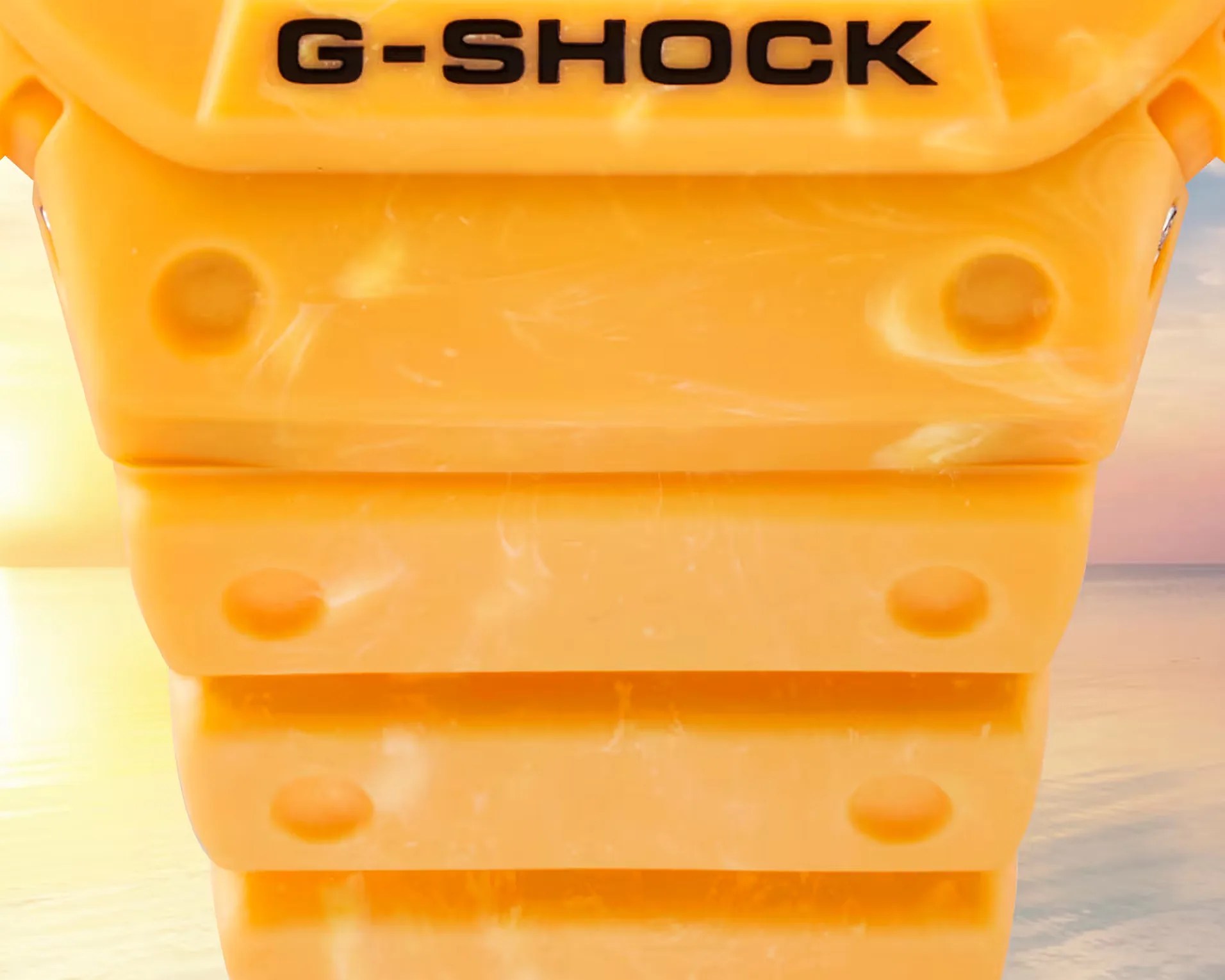 a yellow G-Shock