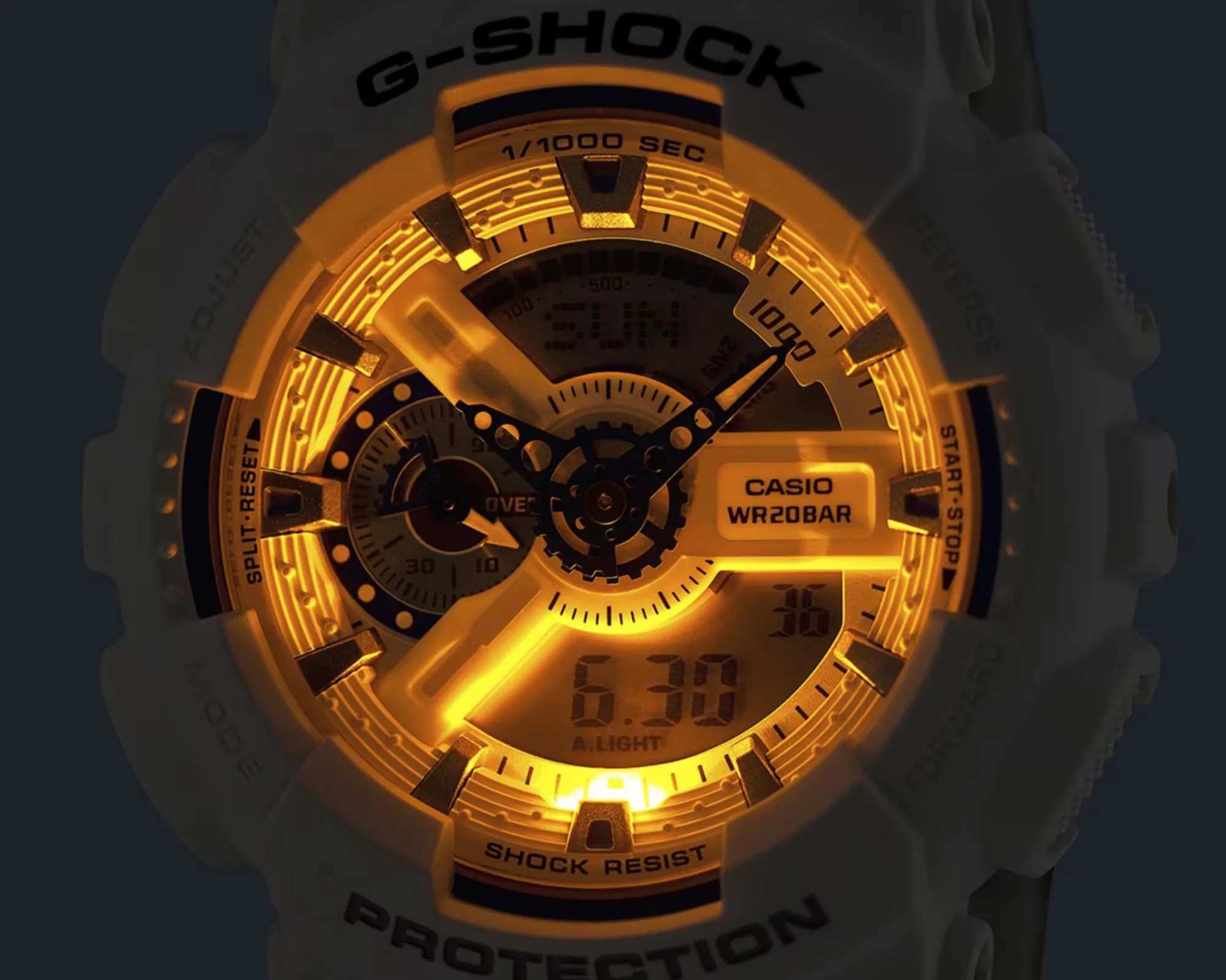 G-Shock x Marvel Fantastic Four Watch light on