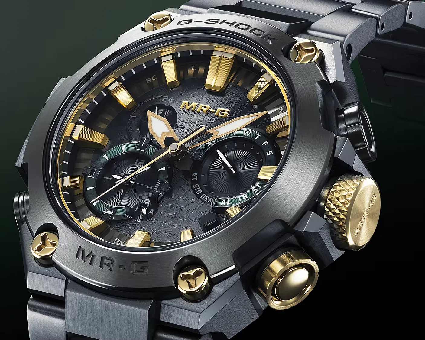 the case of a G-Shock watch