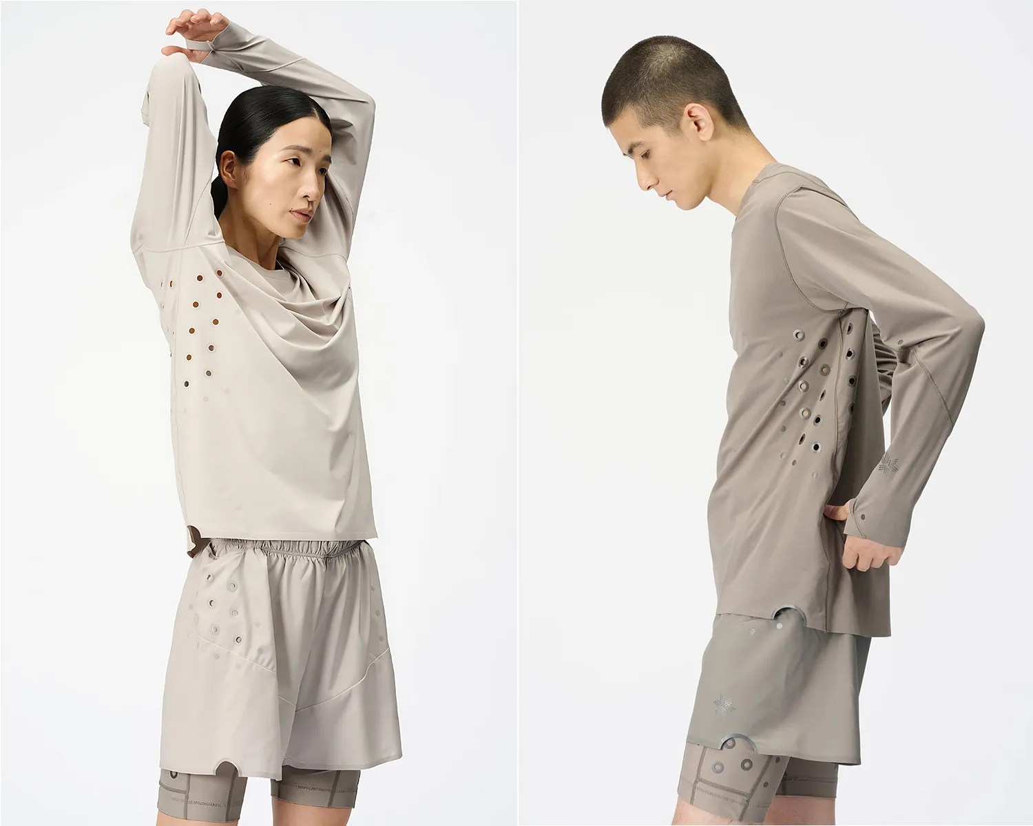 Goldwin 0 Advanced Gleam L:S T-shirt diptych