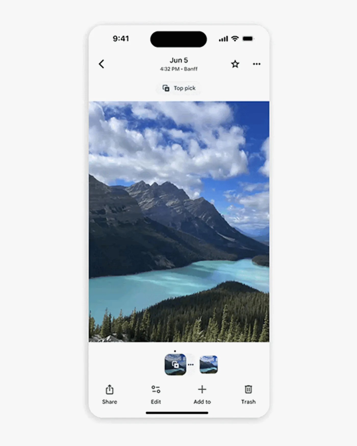 Google Photos redesign on iPhone
