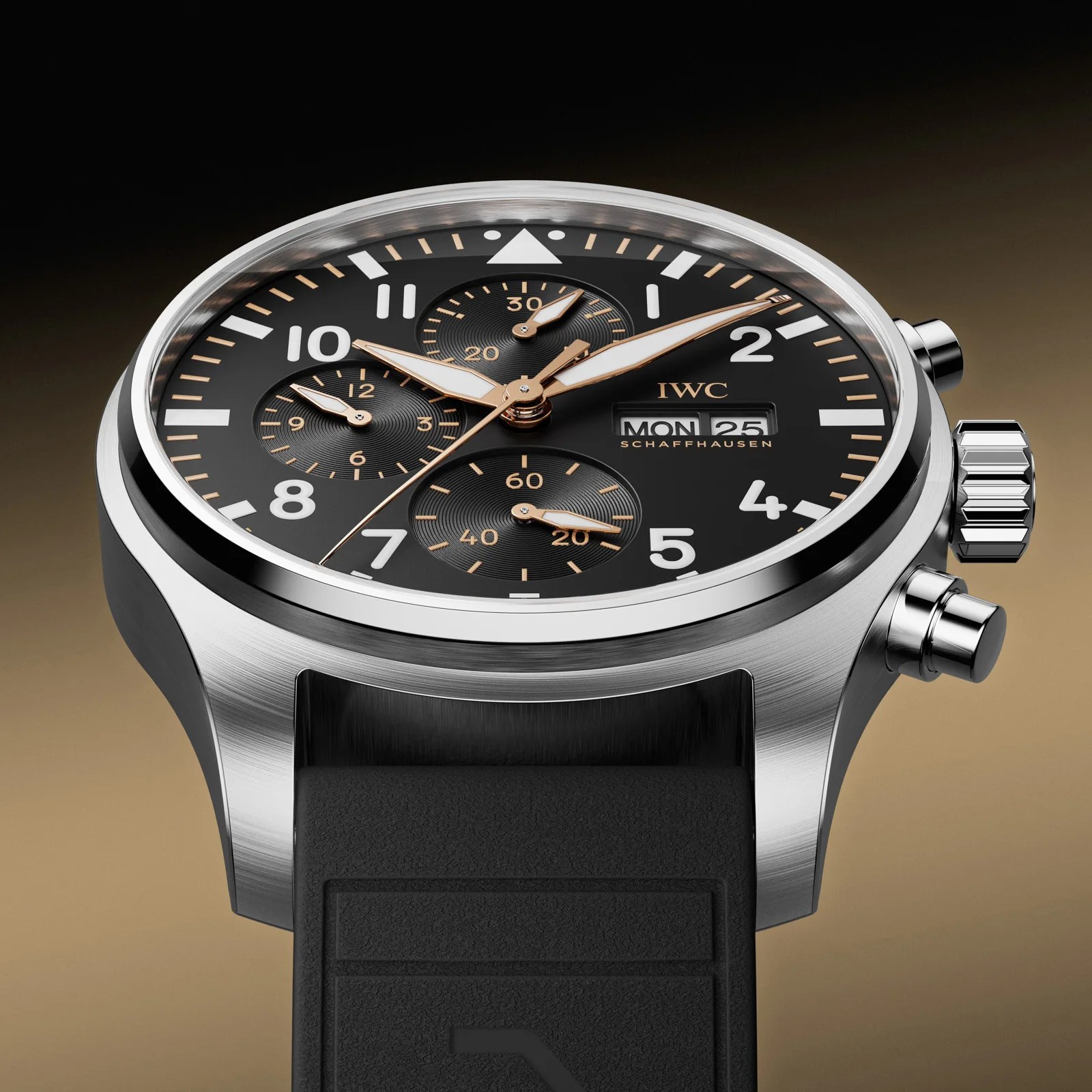 A close-up of the face IWC Pilot’s Watch Chronograph 41 APXGP