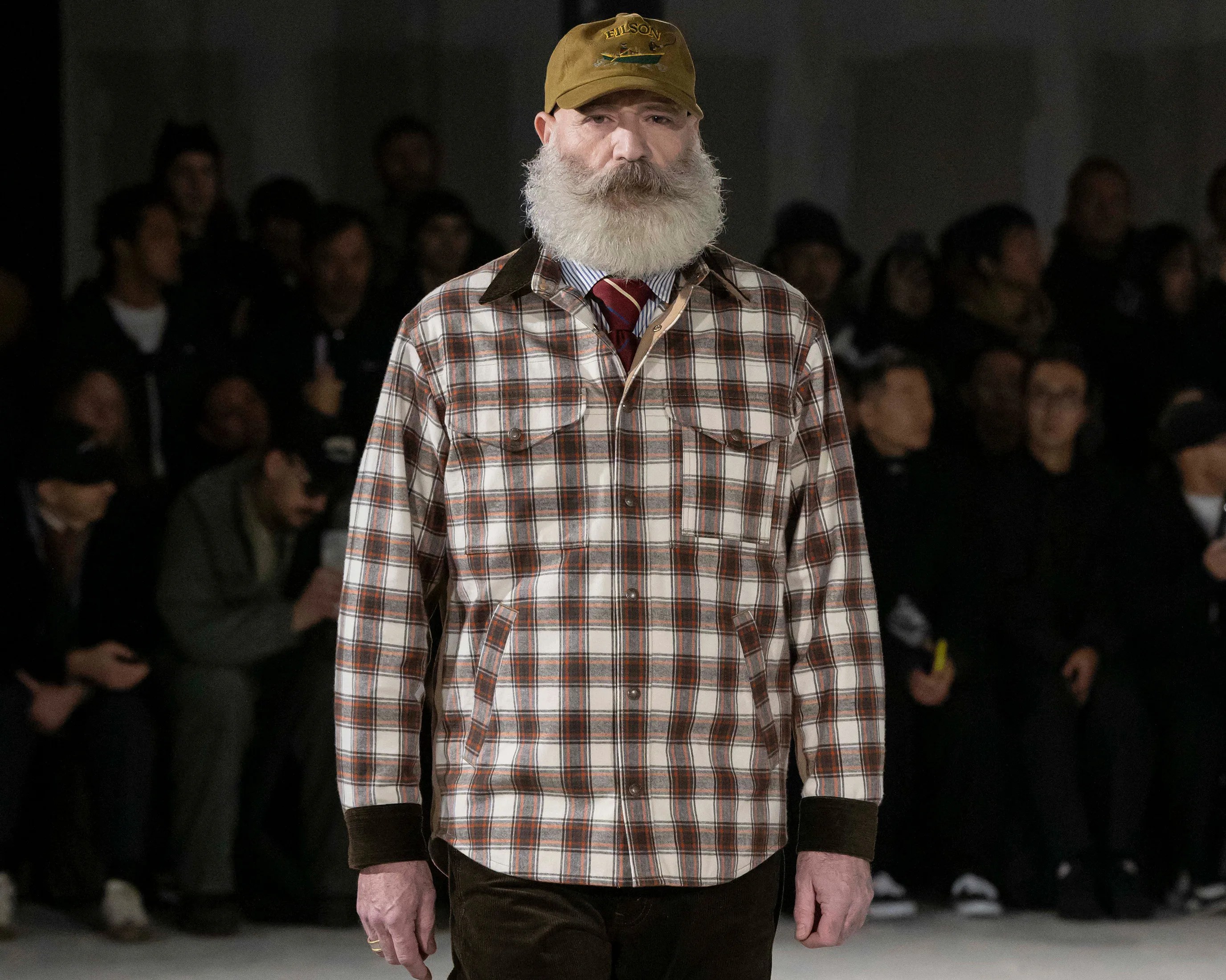 a man in a Filson jack shirt