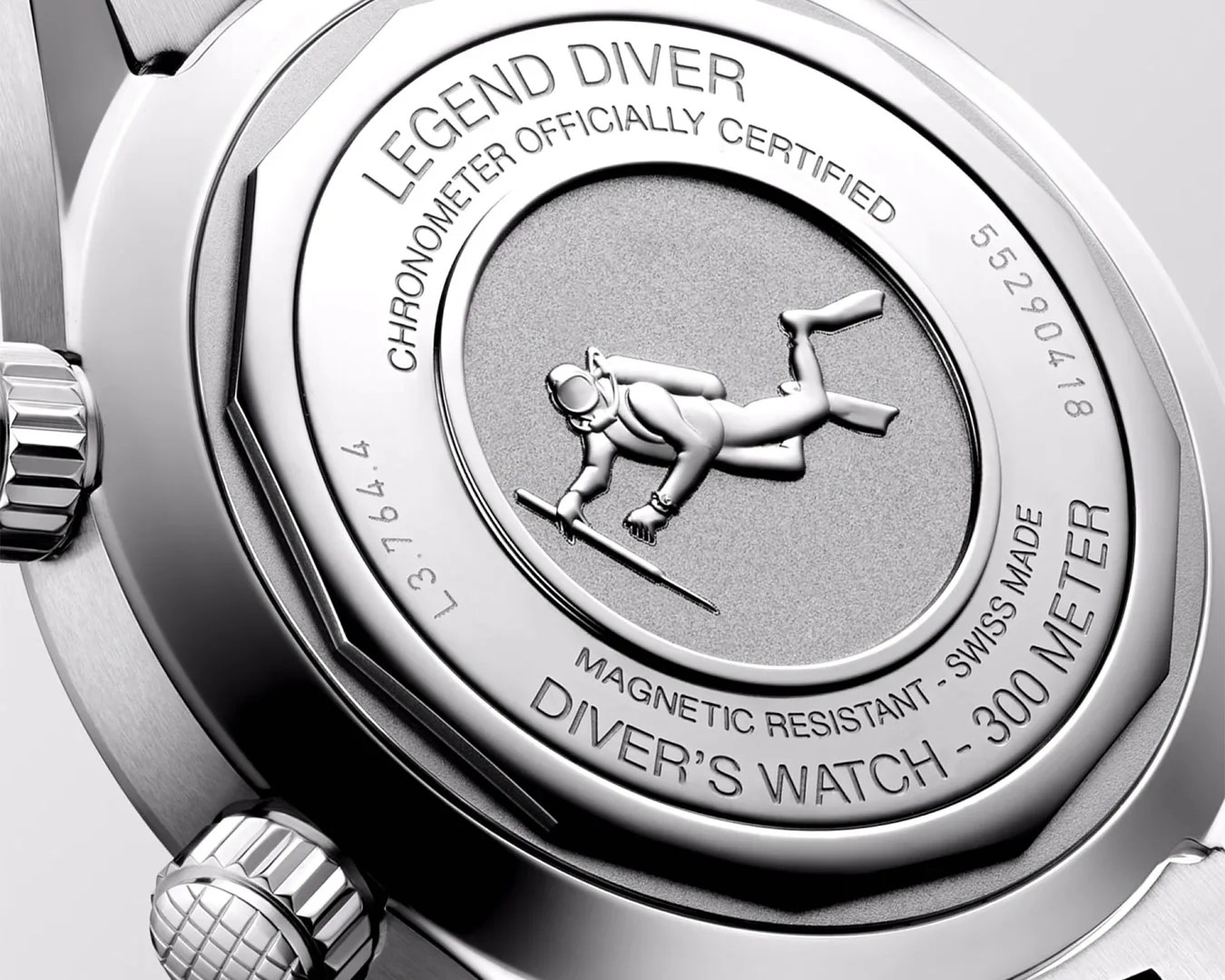 Longines Legend Diver watch back