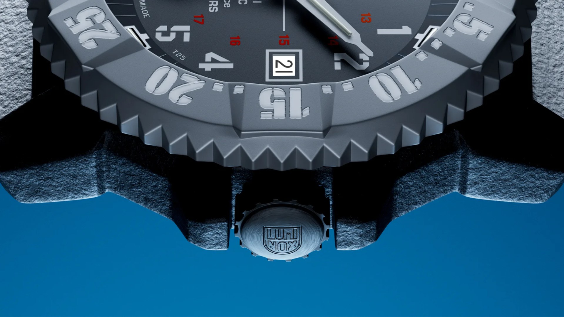 Luminox Mil Spec XL3359SET Dive Watch dial closeup