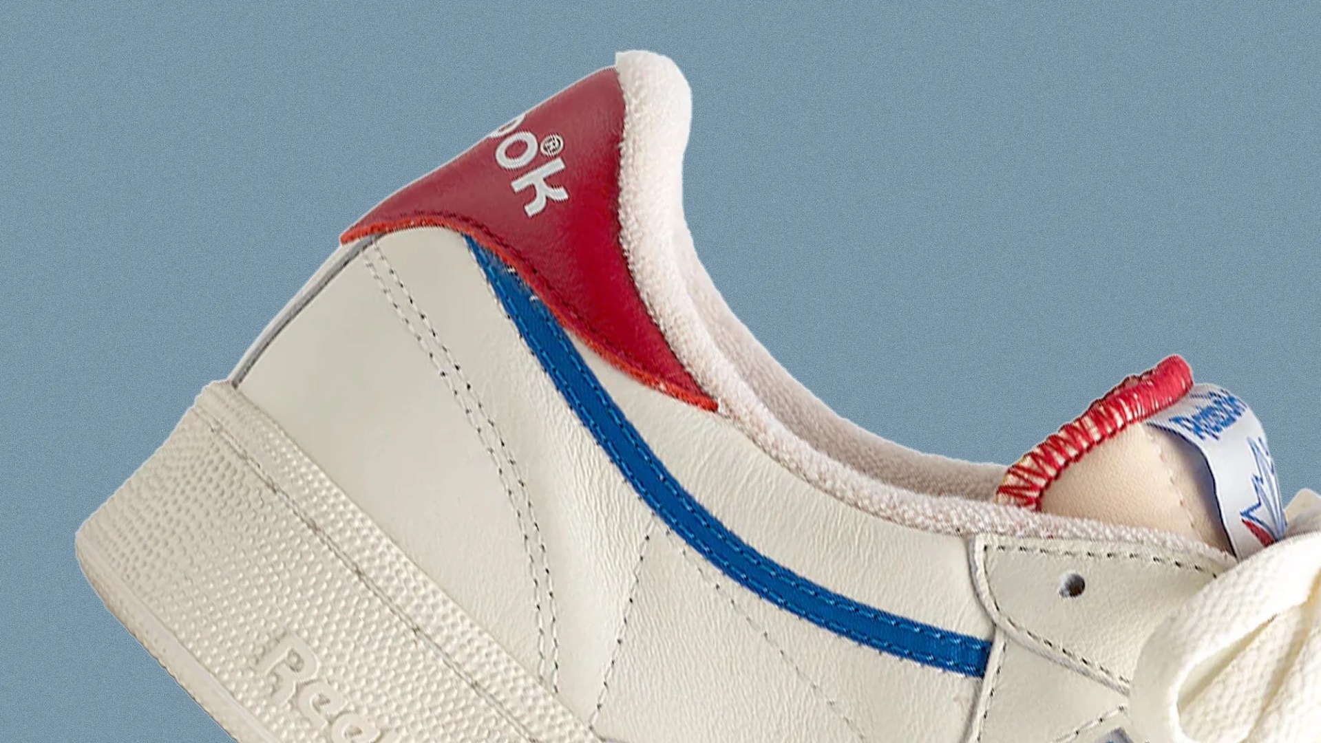 Madewell x Reebok Club C 85 Sneakers heel closeup