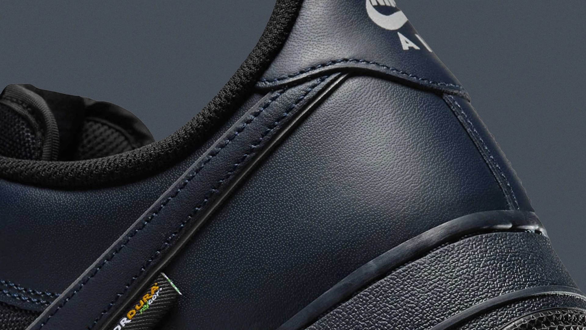 Nike Air Force 1 Cordura 2025 angled heel shot