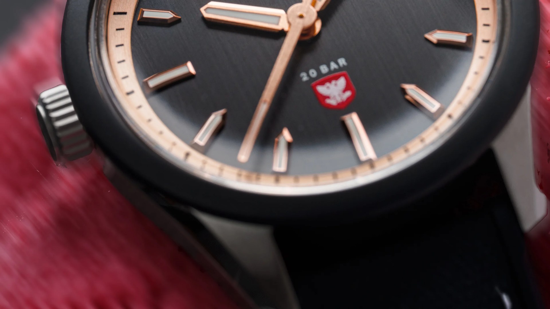 a Nodus watch with a black dial