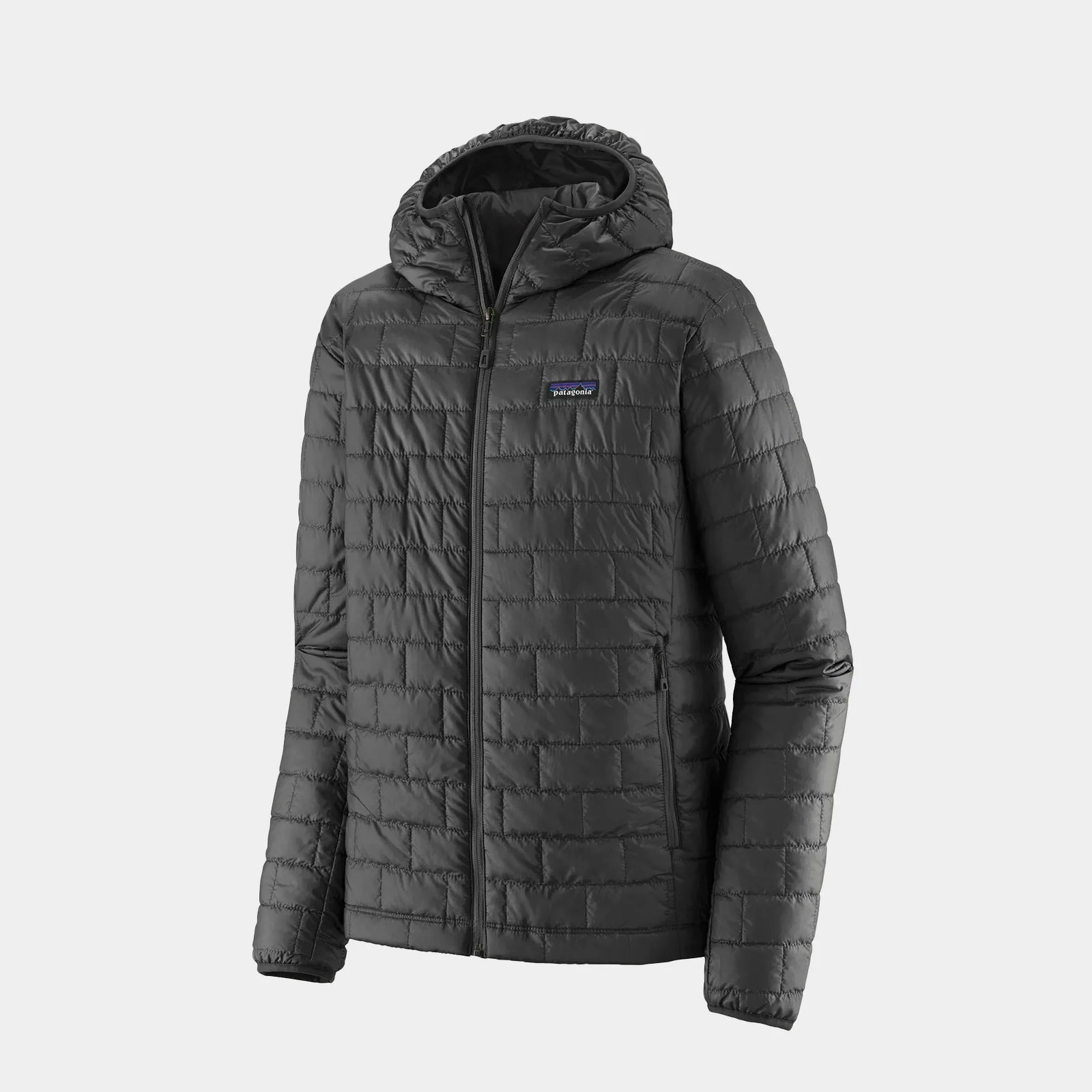 Patagonia Nano Puff hooded jacket in black