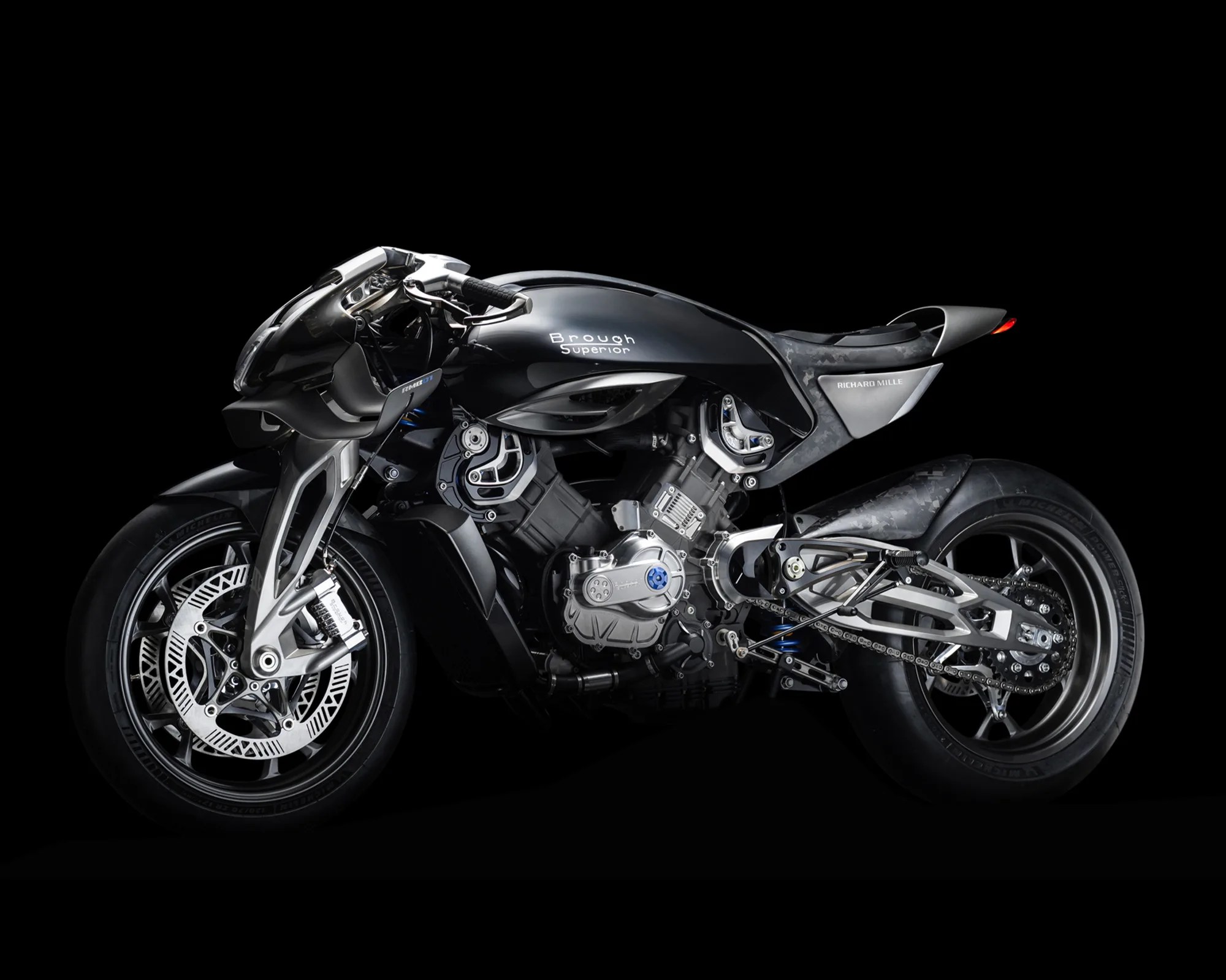 Richard Mille x Brough Superior RMB01 Motorcycle side profile