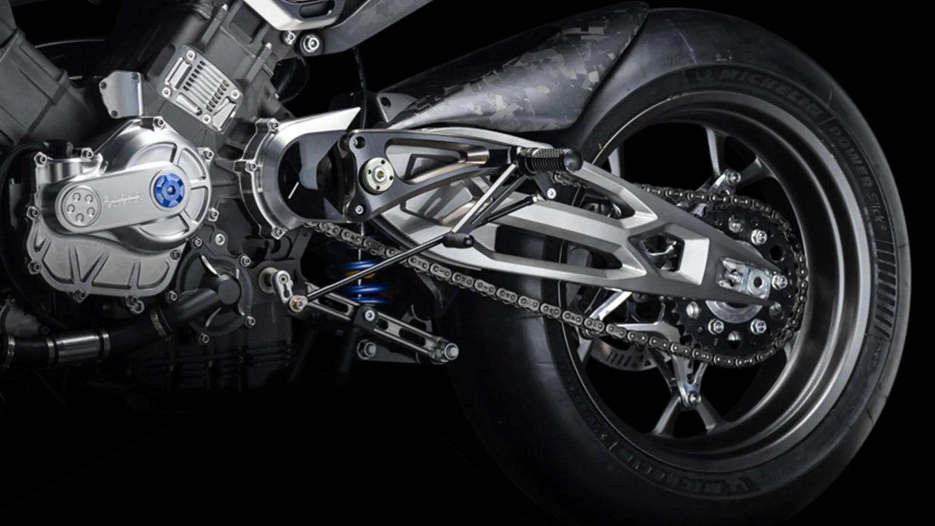 Richard Mille x Brough Superior RMB01 Motorcycle tail end closeup
