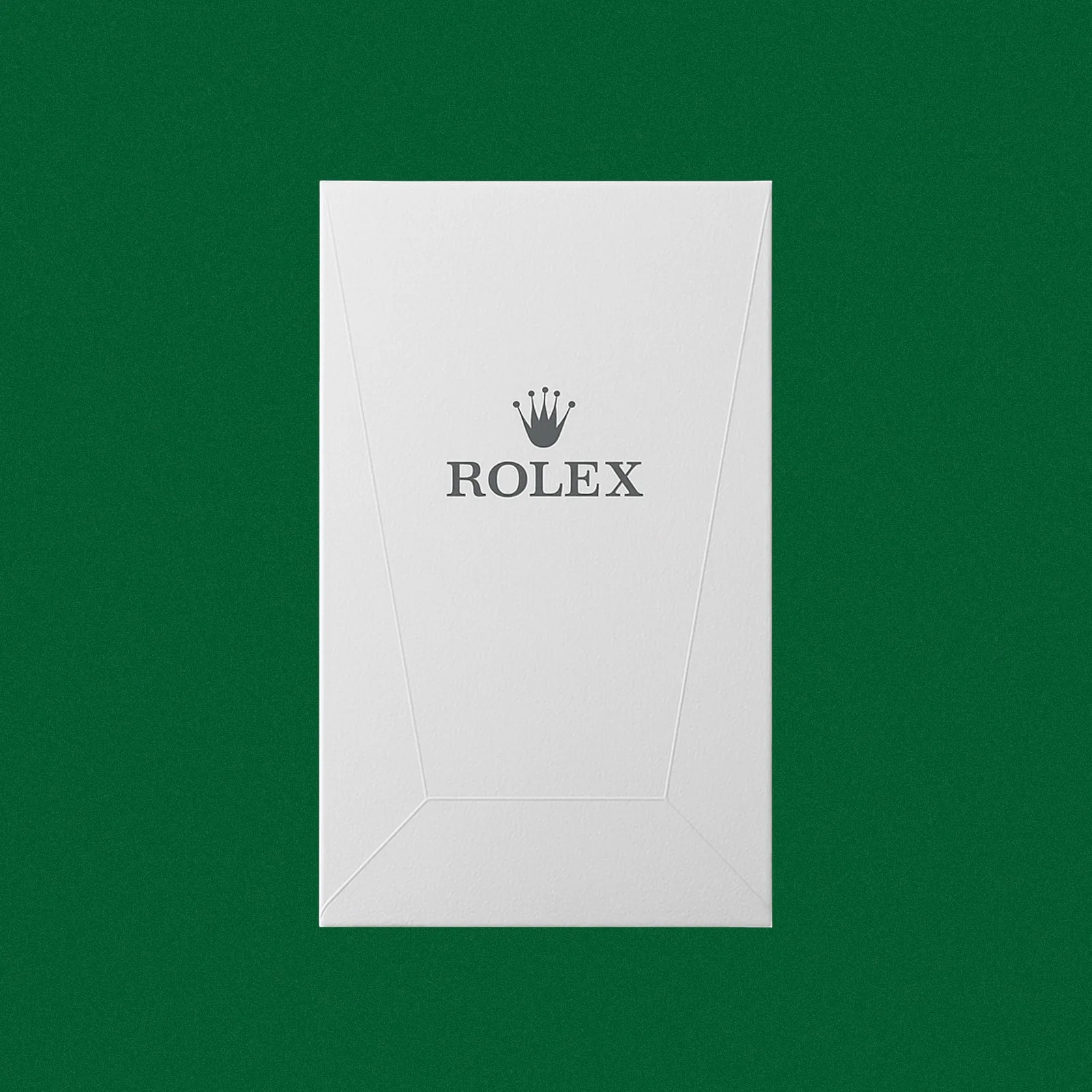 A back of Rolex Cologne against a dark green background