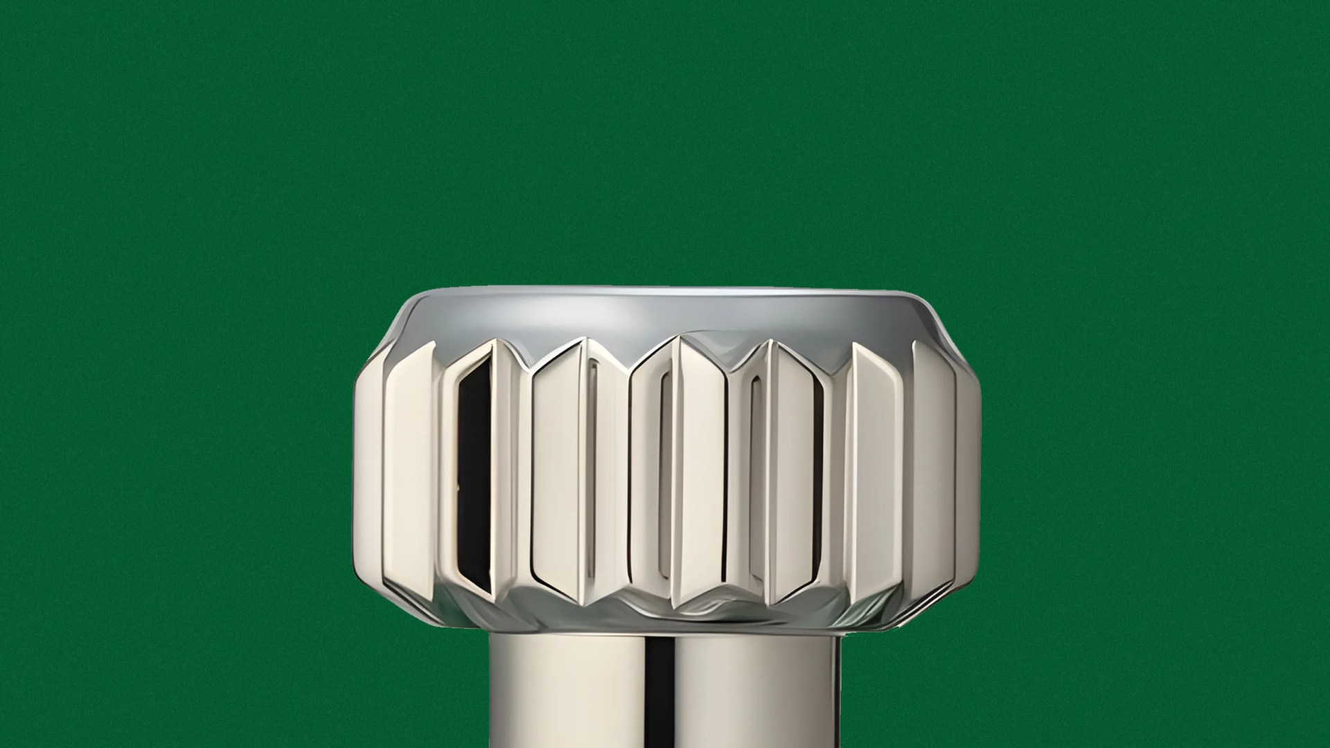 A close-up of the top of a bottle of Rolex Eau De Parfume