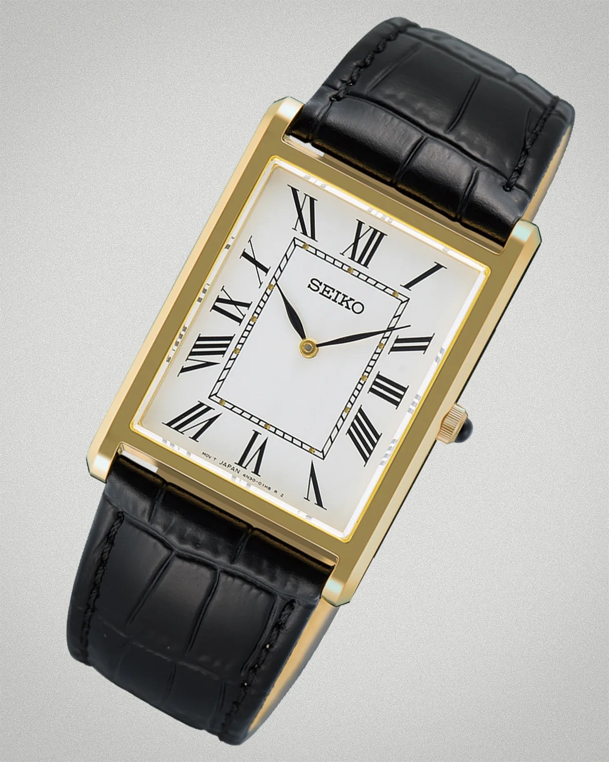a gold seiko dress watch