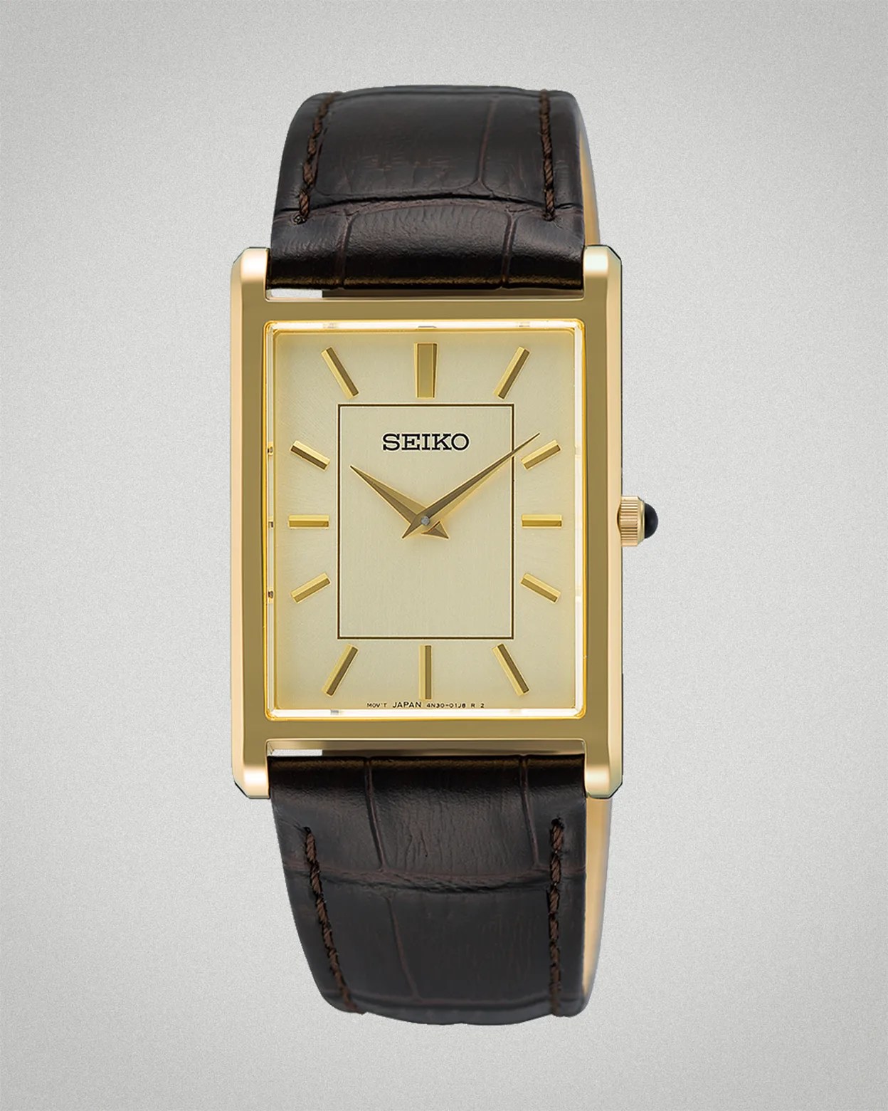 a gold Seiko dress watch
