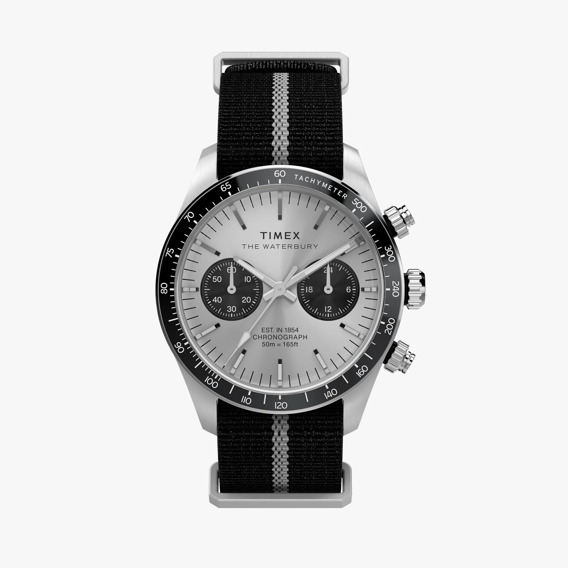 Timex Waterbury Heritage Chronograph 39mm Fabric Strap Watch