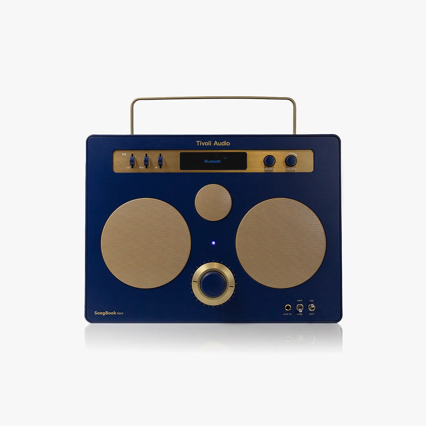 Tivoli Audio SongBook Max in navy and gold