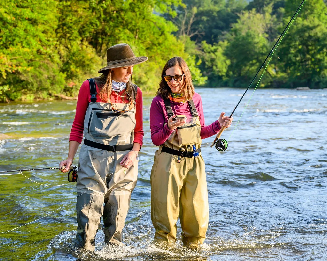 WNC Fly Fishing Closeup in Daytime