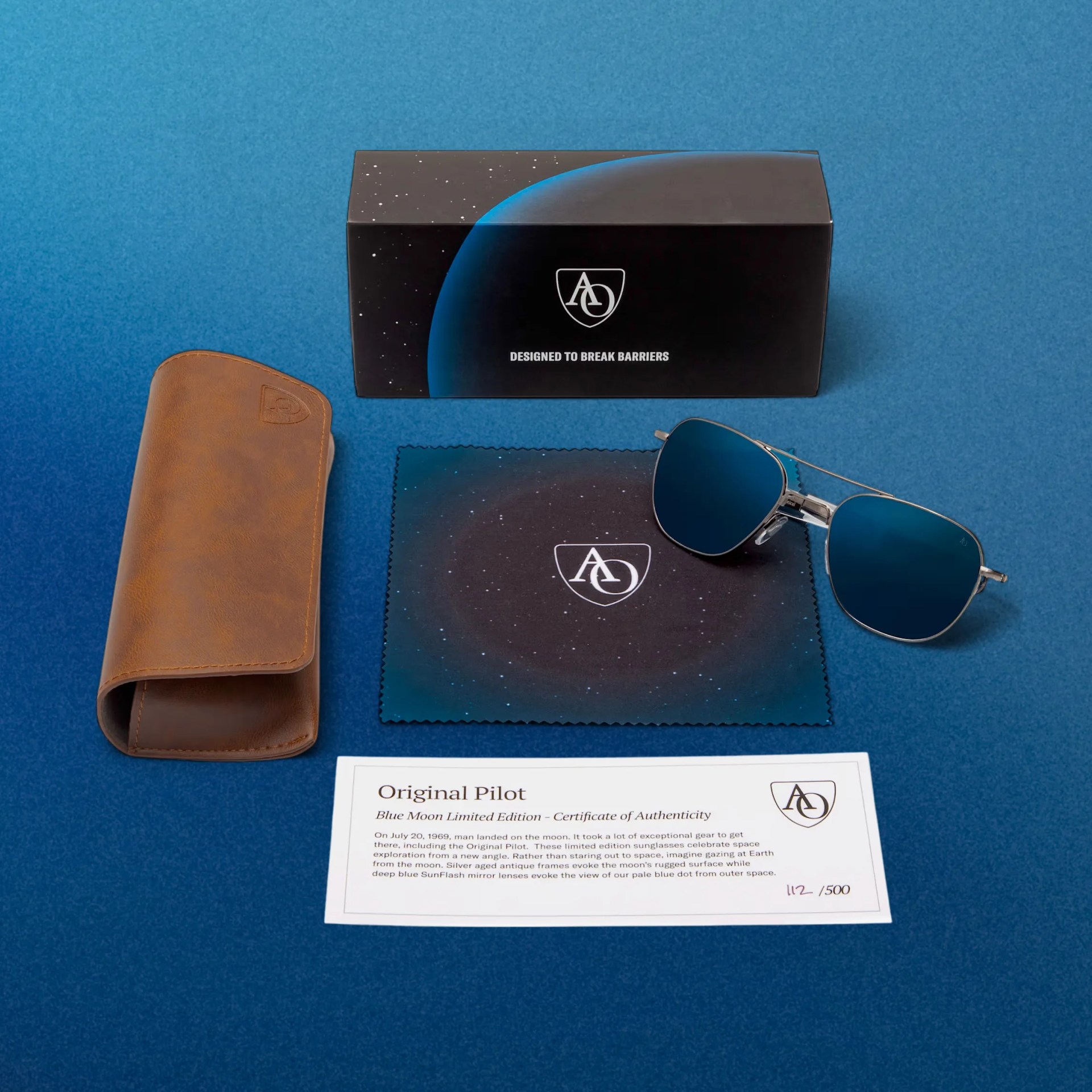 blue sunglasses