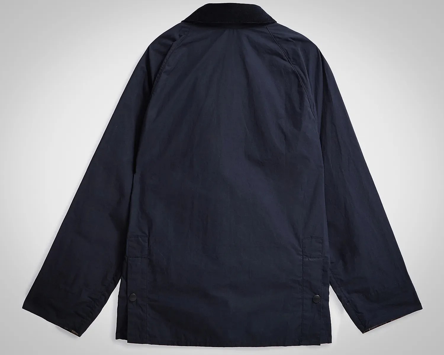 the back of a Barbour jacket