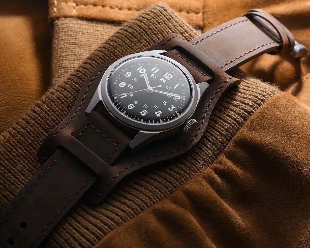 a Benrus field watch