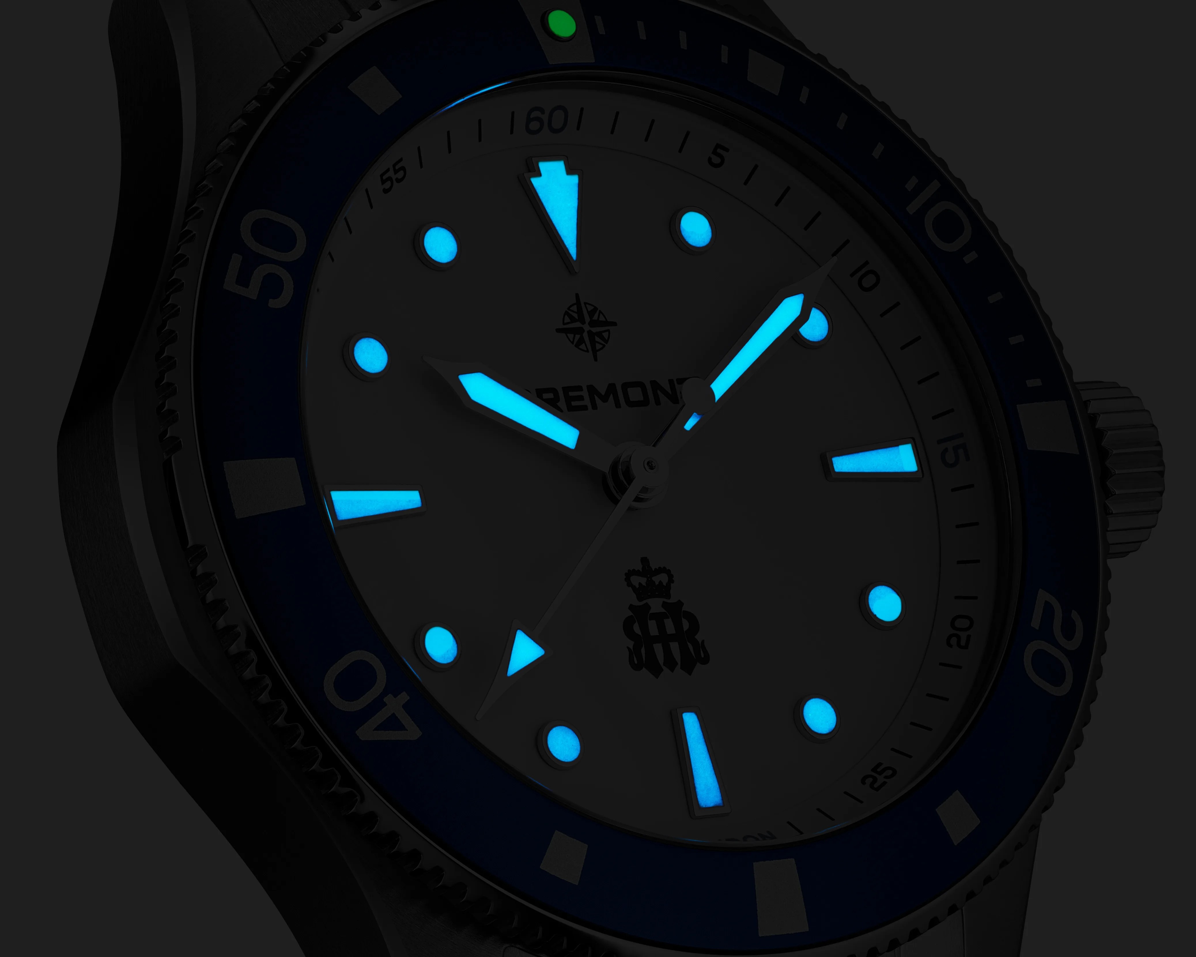 the lume on a Bremont watch