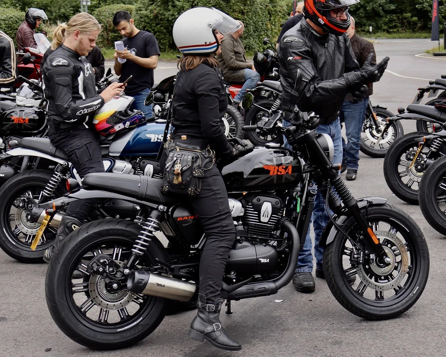 bsa bantam woman rider