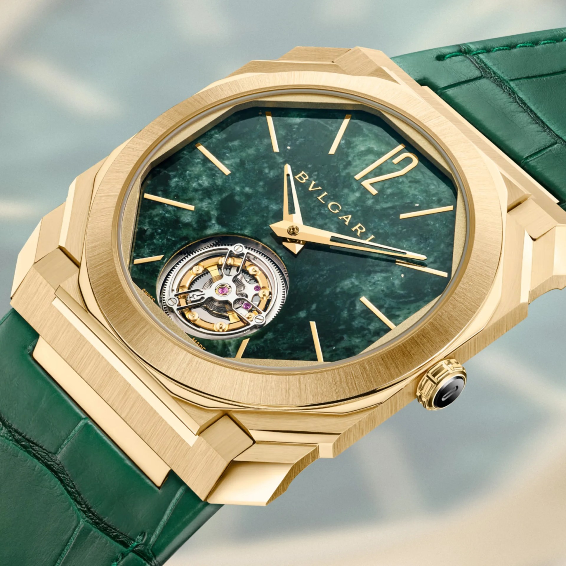 a gold bulgari watch