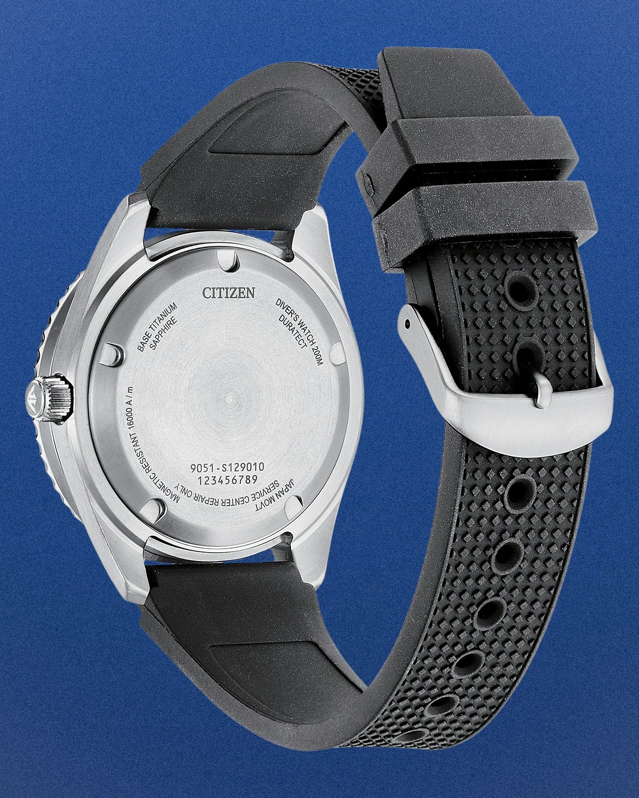 the back of a Citizen watch