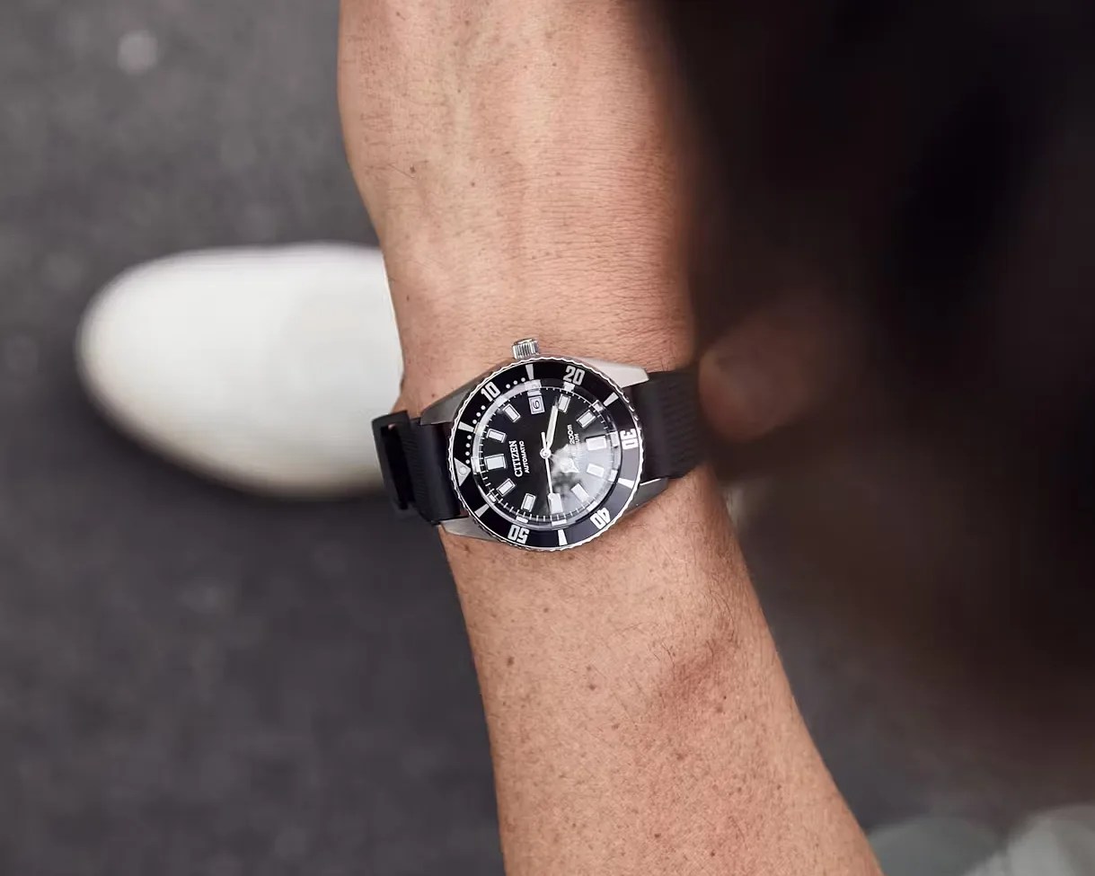 a Citizen watch on a man's wrist