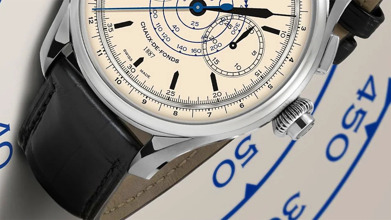 the dial of an Eberhard & Co. watch