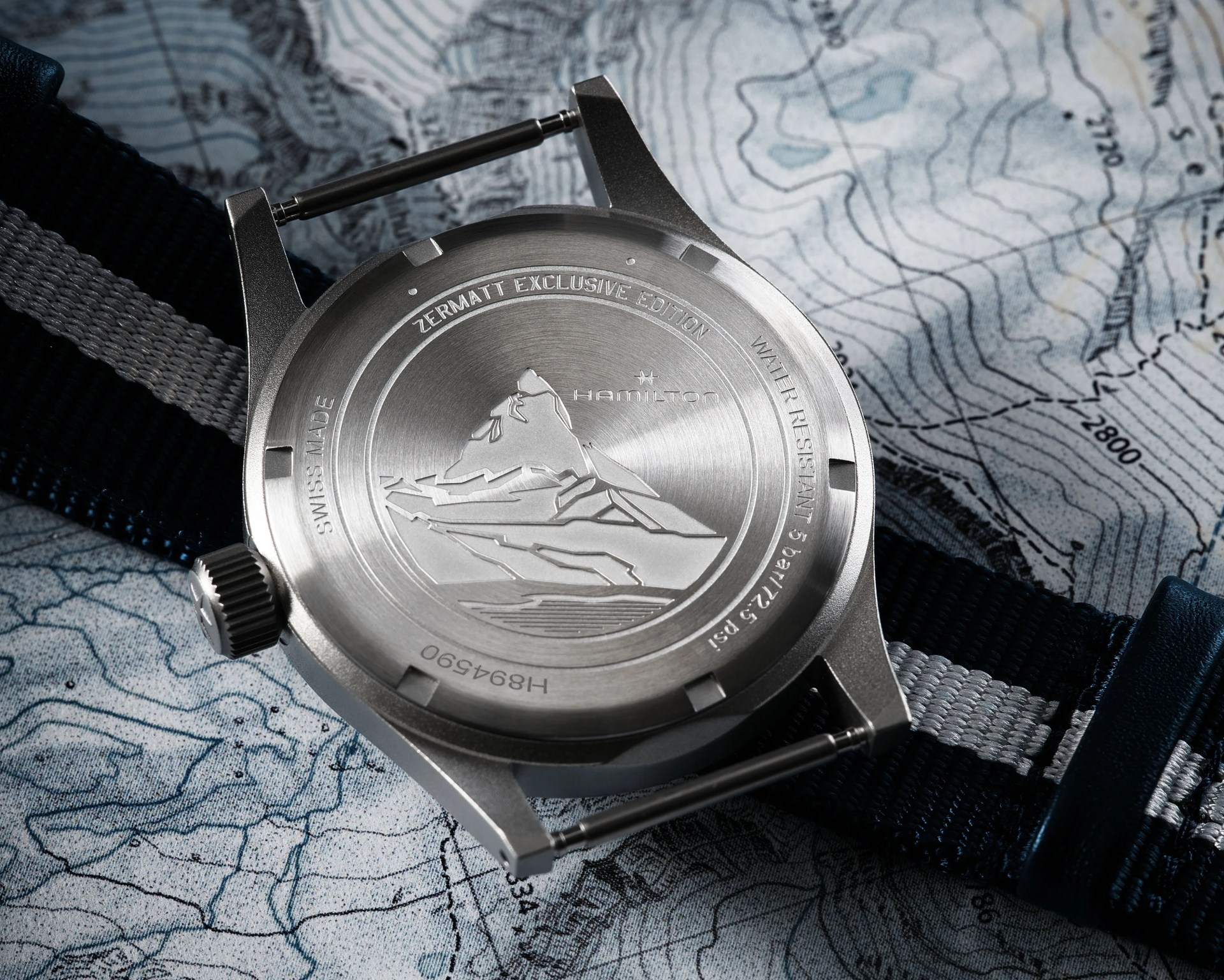 the back of a Hamilton watch