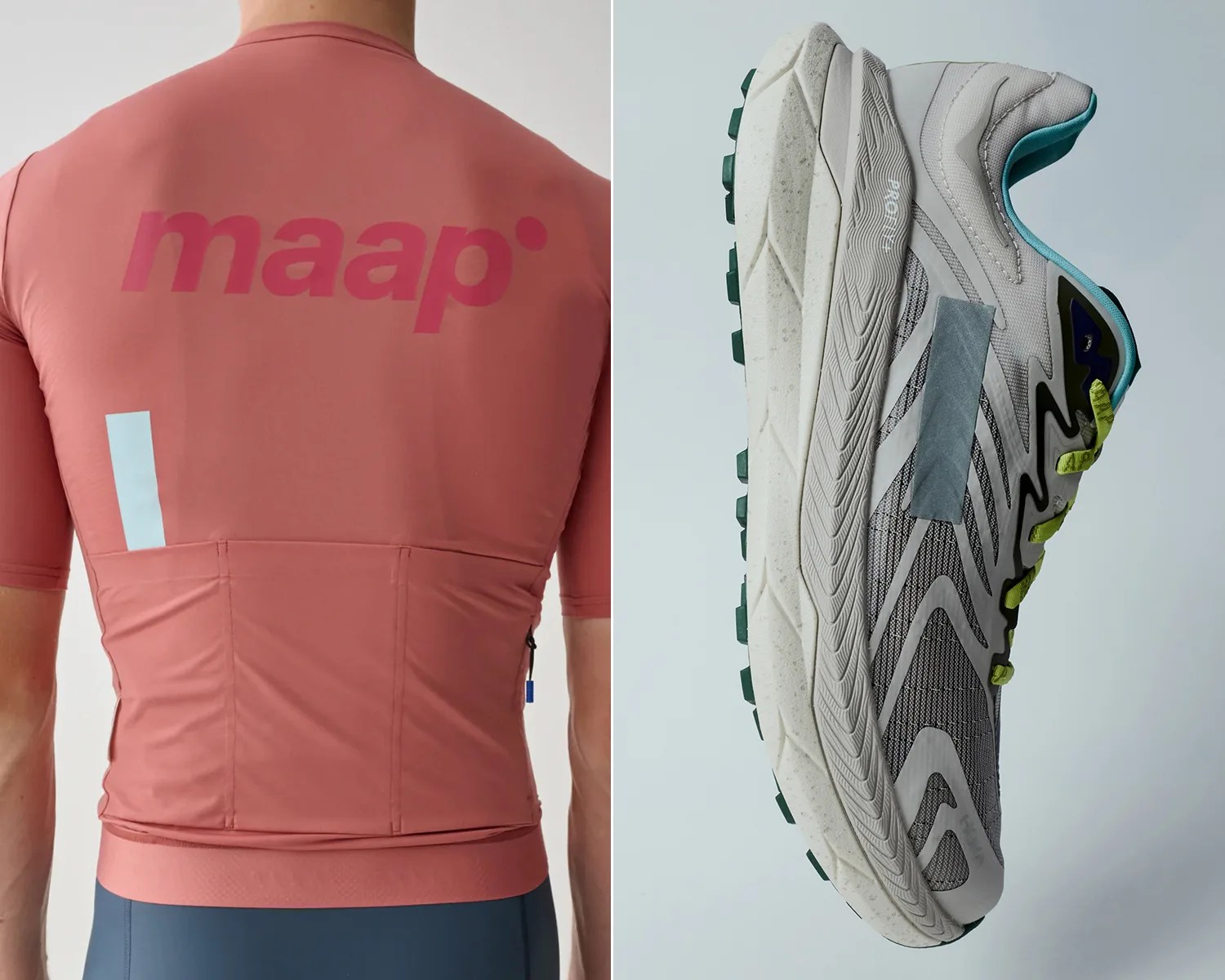 hoka x maap reflective strip