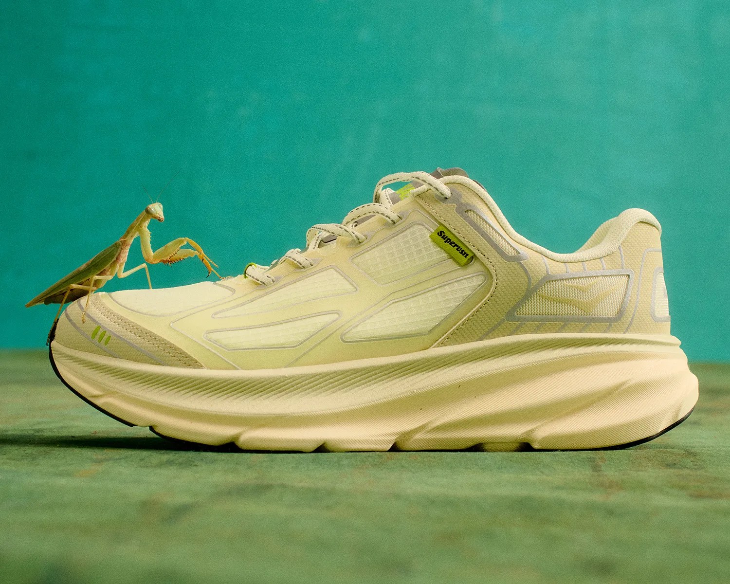 hoka x supervsn clifton one9 ice grey