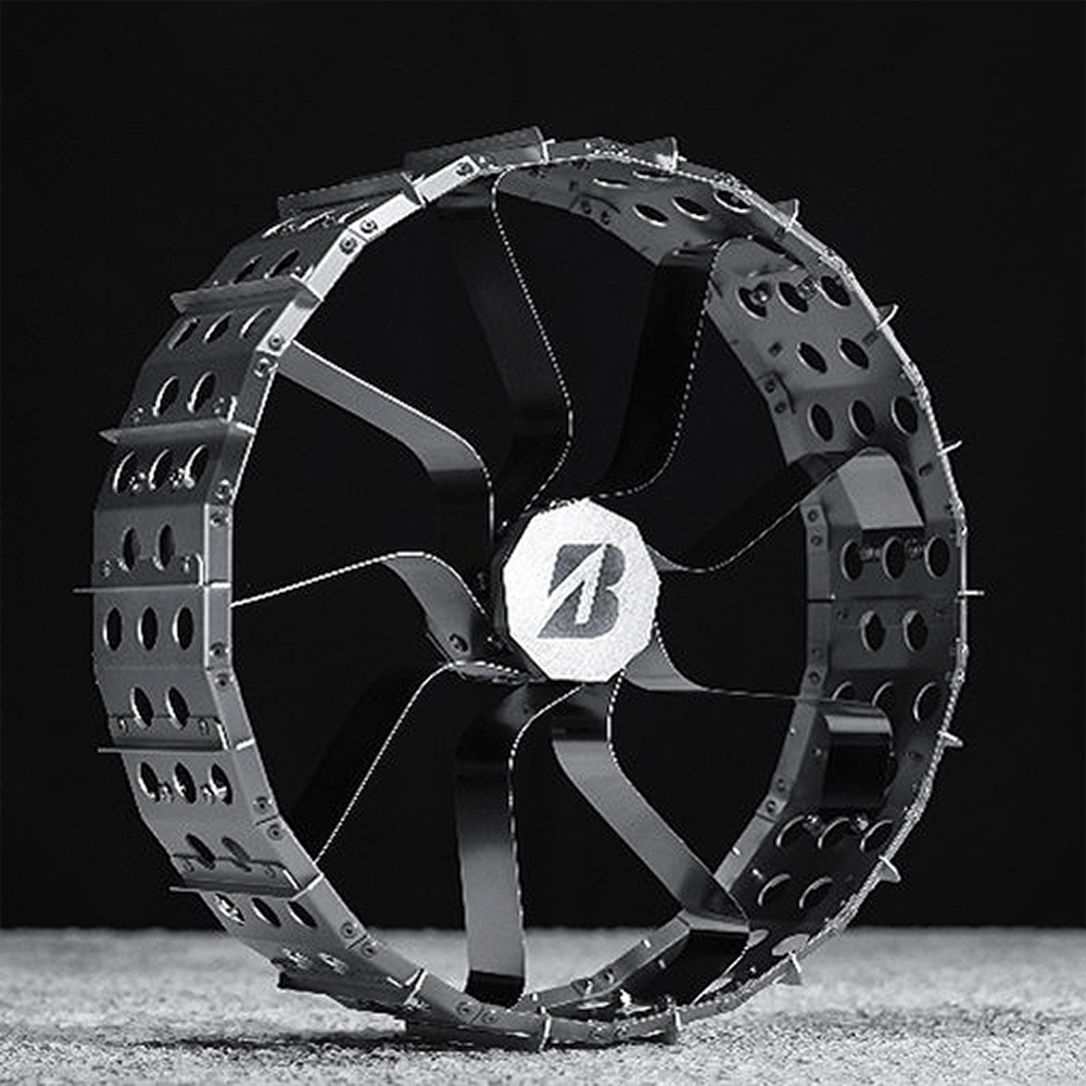 a rendering of a lightweight lunar rover tire concept
