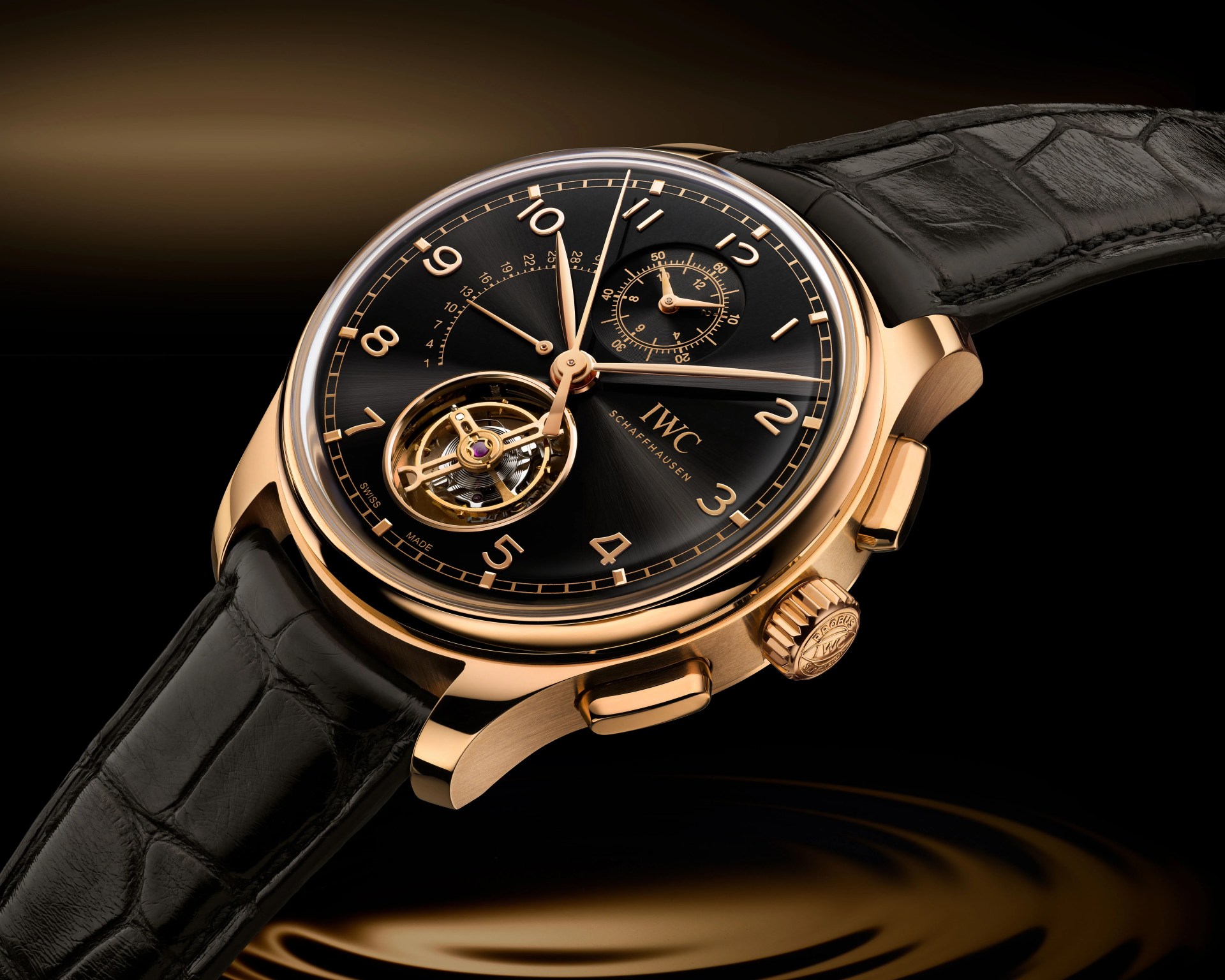 an IWC chronograph watch