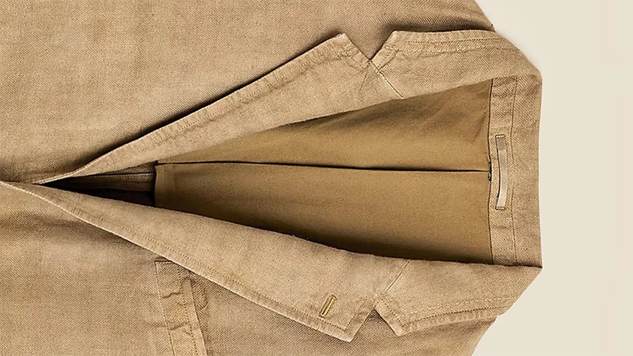 a j.crew blazer lapel